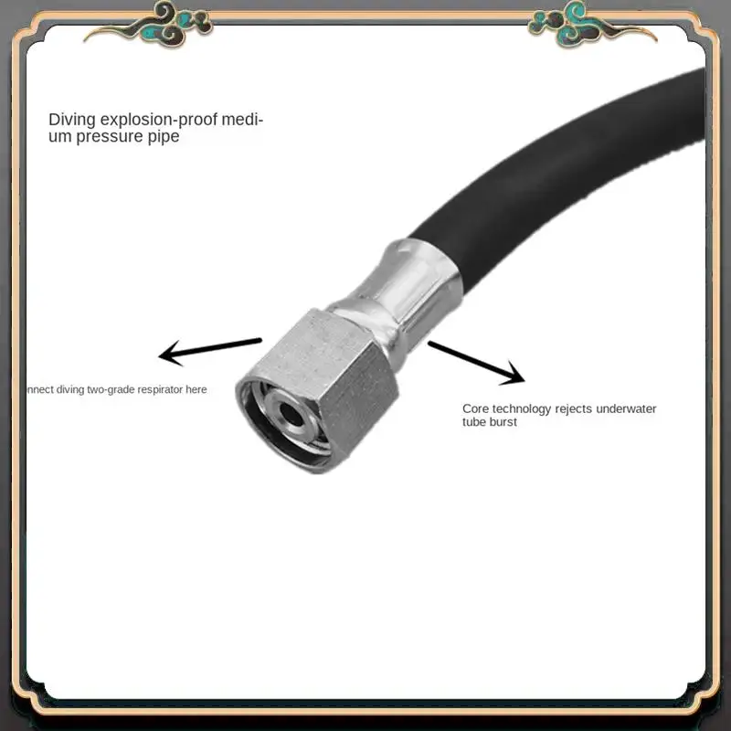 

Премиум 5X для подводного плавания BCD, шланг среднего давления, регулятор подводного плавания для 2-го манометра, регулятор дыхания