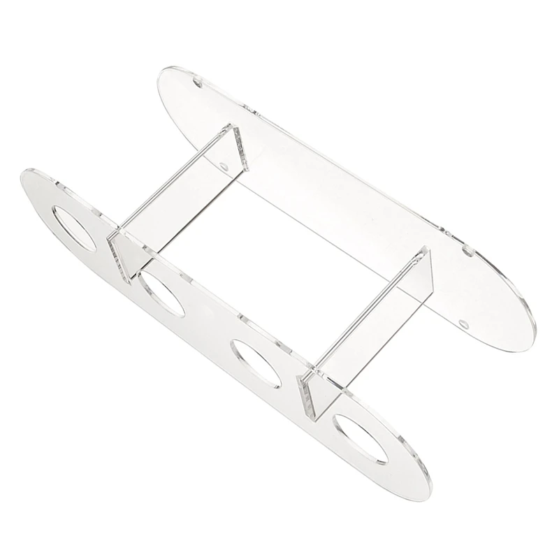 ABJY-2 個アクリル 4 穴二層アイスクリームコーンスタンド