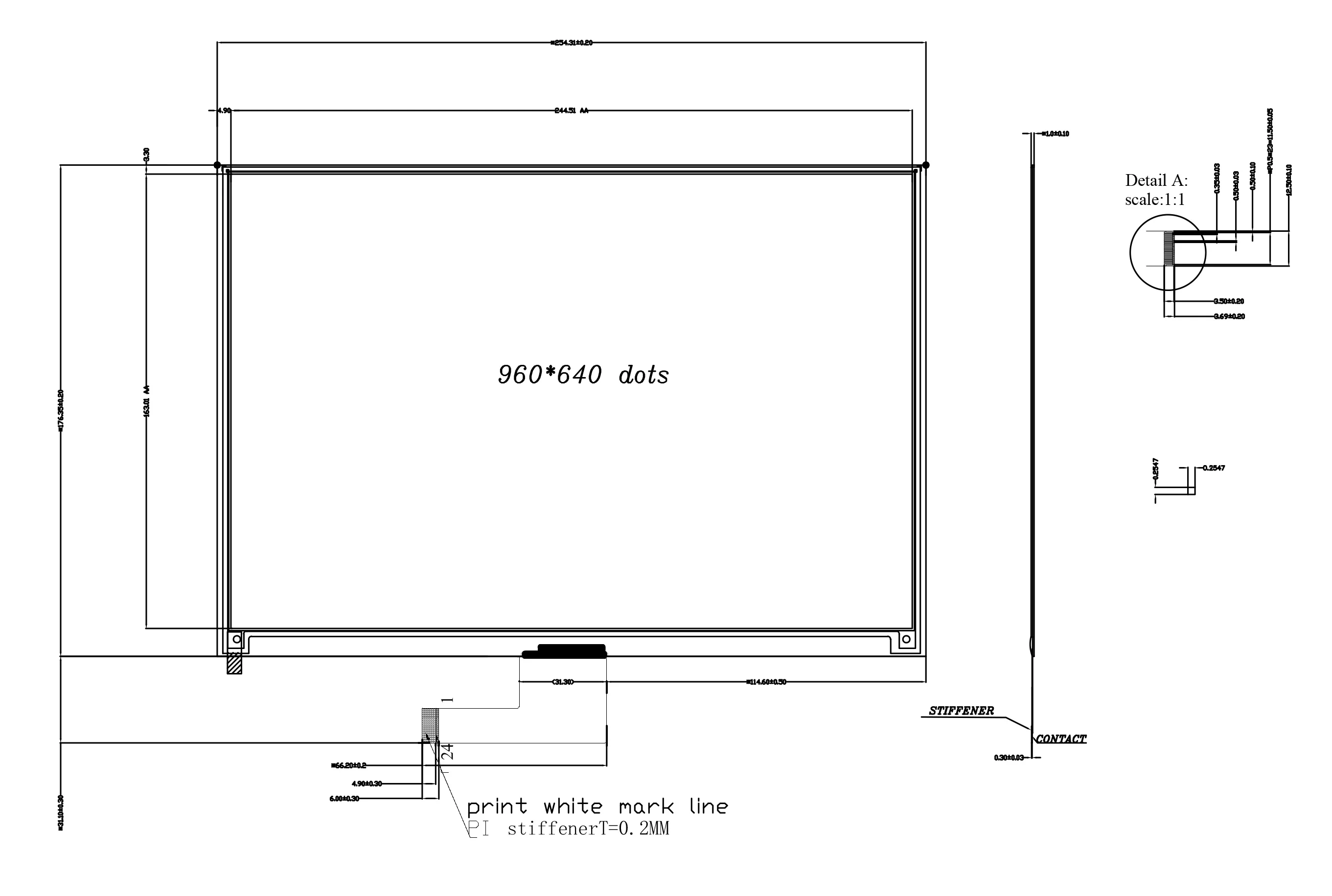 GooDisplay Ampio display E-Ink da 11,6 pollici Modulo inchiostro elettronico a colori vivaci 16 secondi Aggiornamento rapido EPD 960x640 Pixel, GDEY116F91