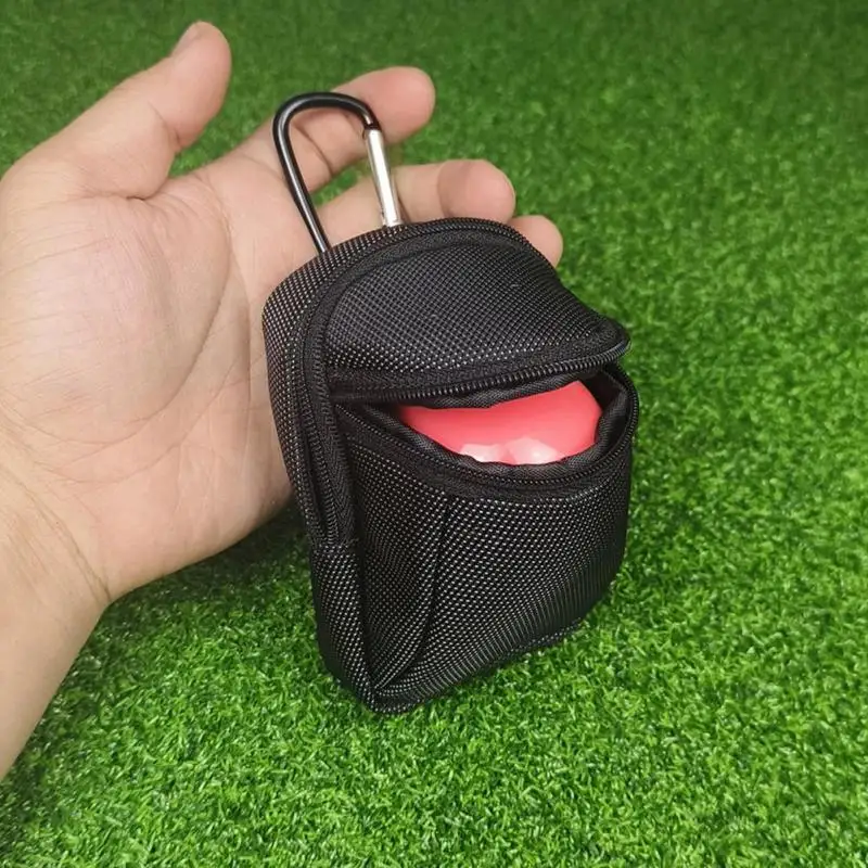 Tas Golf portabel dengan gesper gunung, tas pinggang Golf tahan air dan tahan aus yang dapat menampung 2 bola Golf