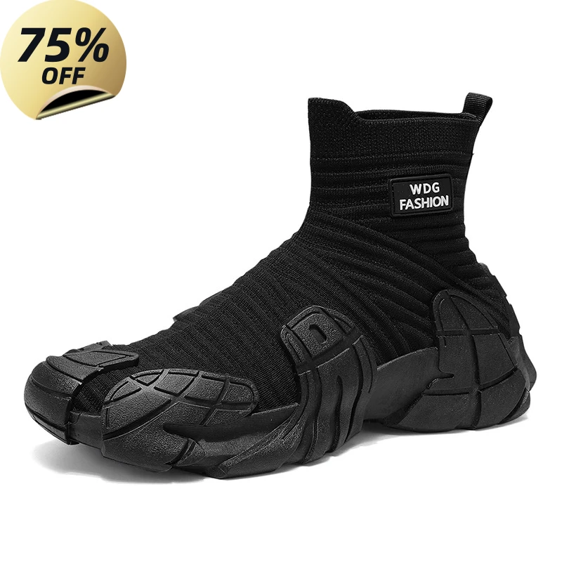 

2026 Men's Casual Sports Shoes Oversized Men's Octopus Sole Lightweight and Fashionable Socks Shoes Versatile and Trendy Styles