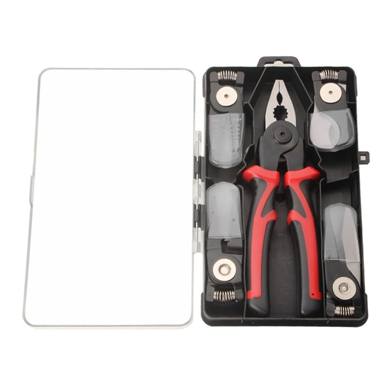 Combination Interchangeable Pliers Set 5-In-1 Metal+Plastic Vise Set Tool Multifunctional Interchangeable Pliers Set