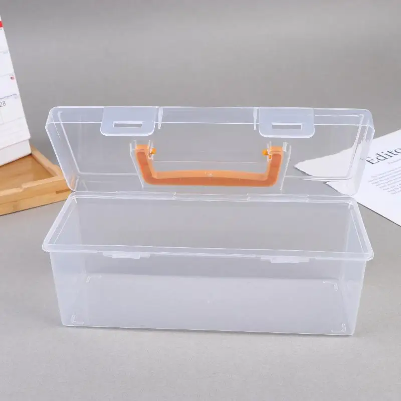 Professional Tool Organizer Set, Transparent Parts Storage With Dividers - Portable Case For Kitchen Condiment Storage