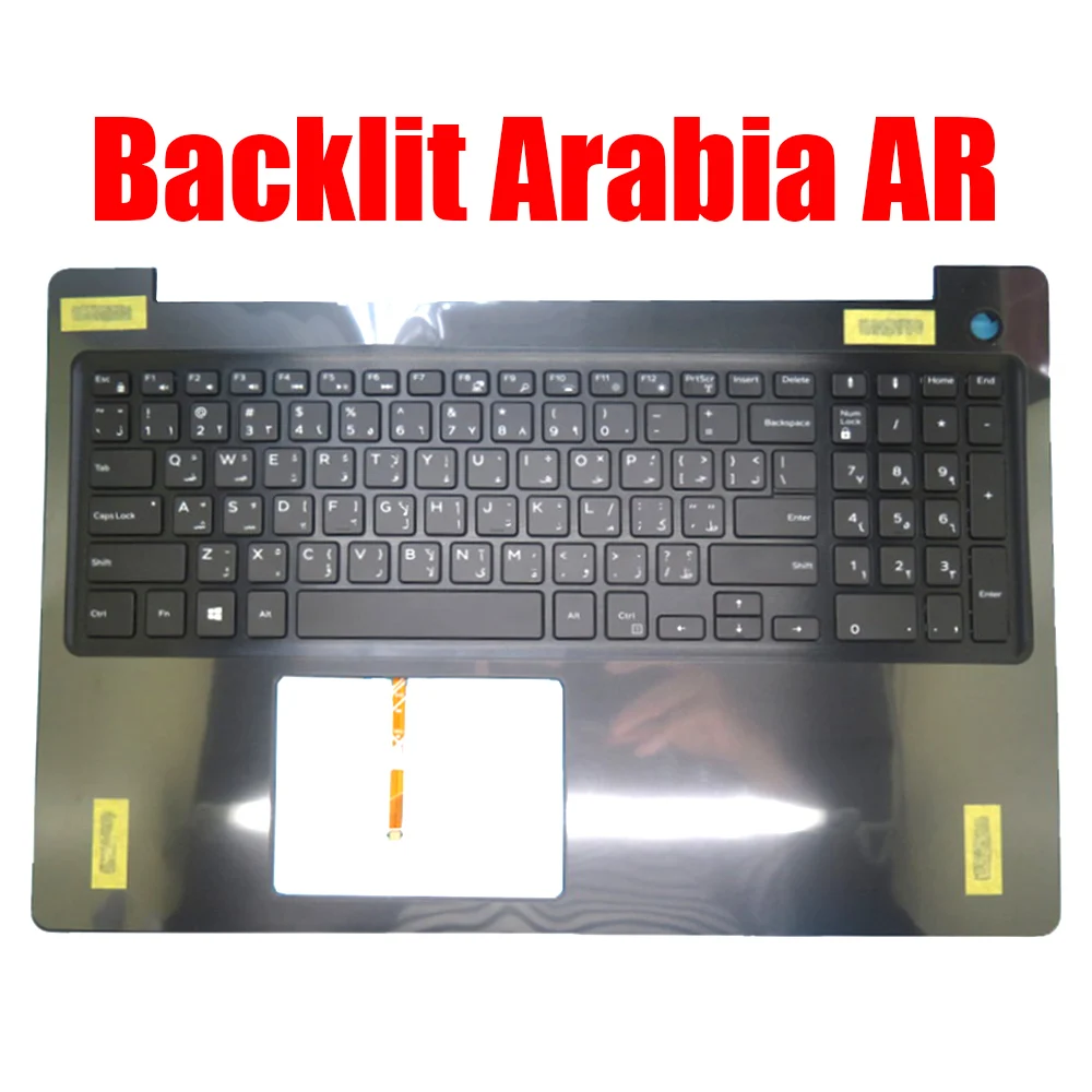 Backlit Arabia AR Laptop Palmrest For DELL For Inspiron 5570 5575 0MR2KH 0409WT 0VDFV7 08XPHN 08D7T9 0033PT Keyboard New