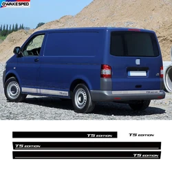 Car Body Trunk Door Side Decor Sticker For-Volkswagen Caravelle Transporter California Multivan Van T5 T6 Edition Sport Stripes