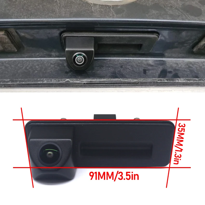 Trunk Handle Camera For Skoda Yeti 5l 2009 2010 2011 2012 2013 Night Vision Rear View Camera Parking Backup CAM CCD Fisheye Lens