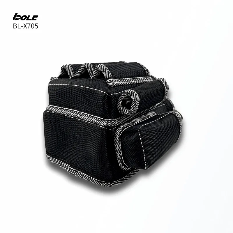 BOLE Tool Bag Electrician Special Tools Waist Bag Mountaineering Tool Storage Bag Back Hard Plate Reinforcement