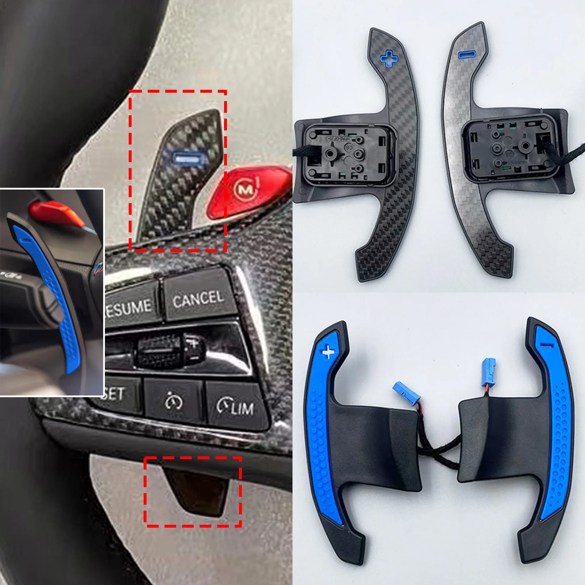 

Для BMW 1-4 серии Магнитные удлинители рулевого колеса из углеродного волокна f20 f21 f30 f22 f80 g20 g30 g80 m3 m5 x3 x5