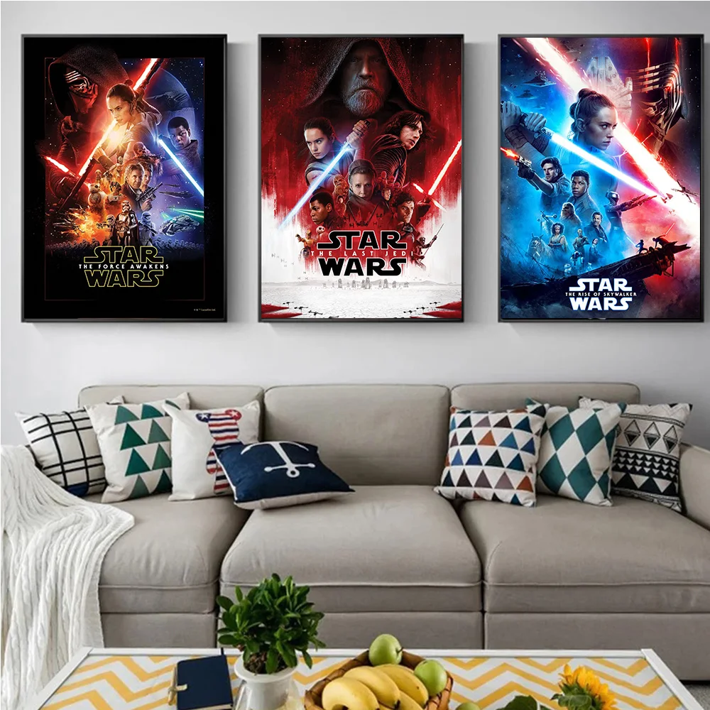 Popular Disney Movie Star Wars Covers Prints Poster Canvas Painting Modern Wall Art Pictures Living Room Bedroom Home Decoration