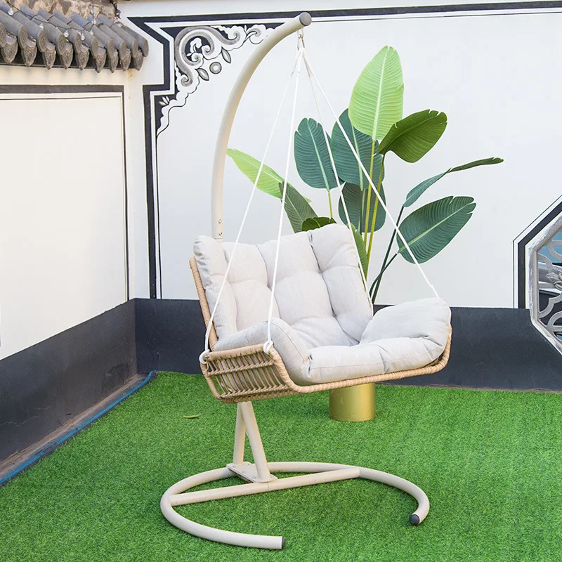 Hanging basket swing courtyard balcony leisure hanging chair indoor dormitory rattan cradle chair indoor lazy hammock