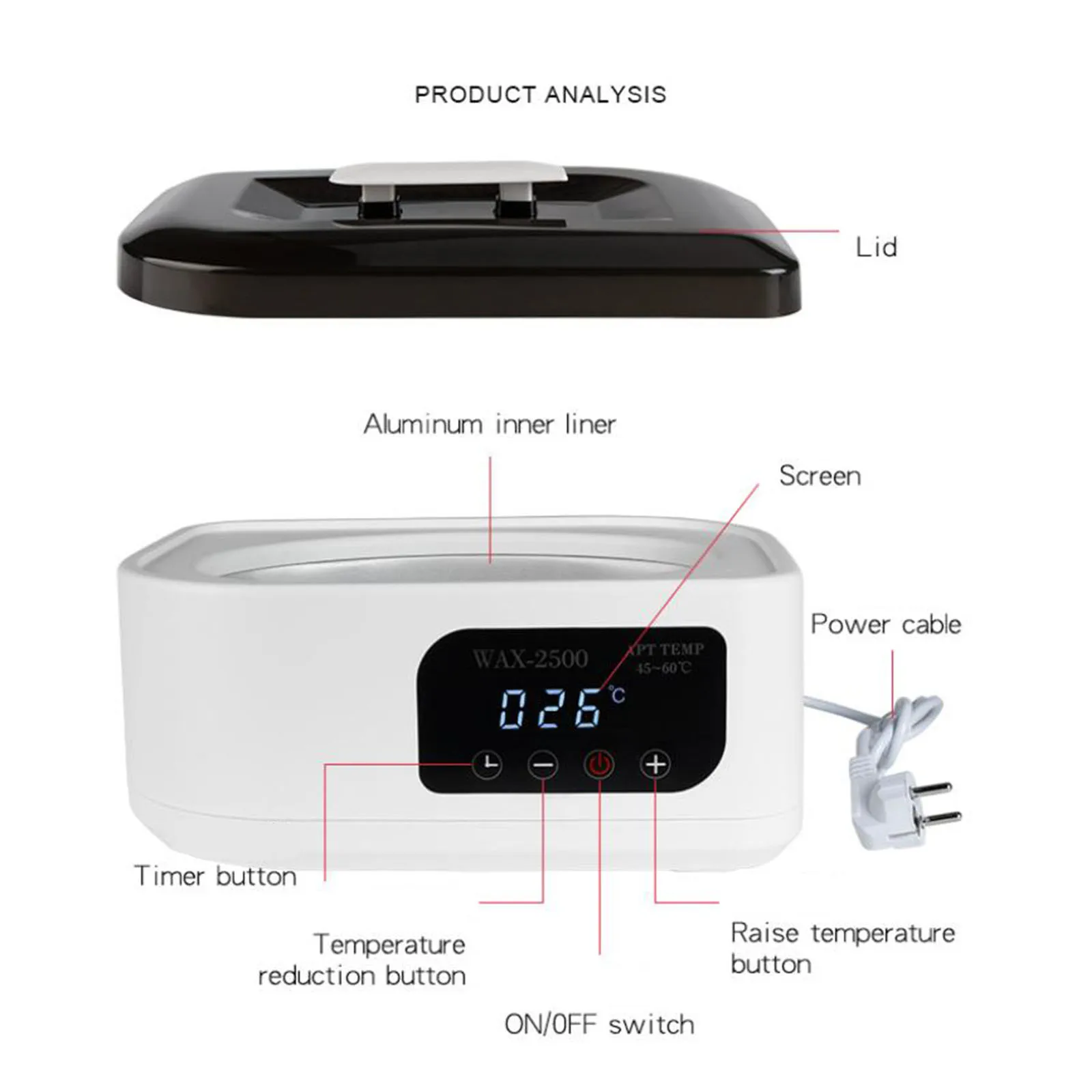 Paraffin Wax Warmer for Hand and Feet Paraffin Wax Bath Moisturizing Kit for Professional Spa & Arthritis Treatment At Home