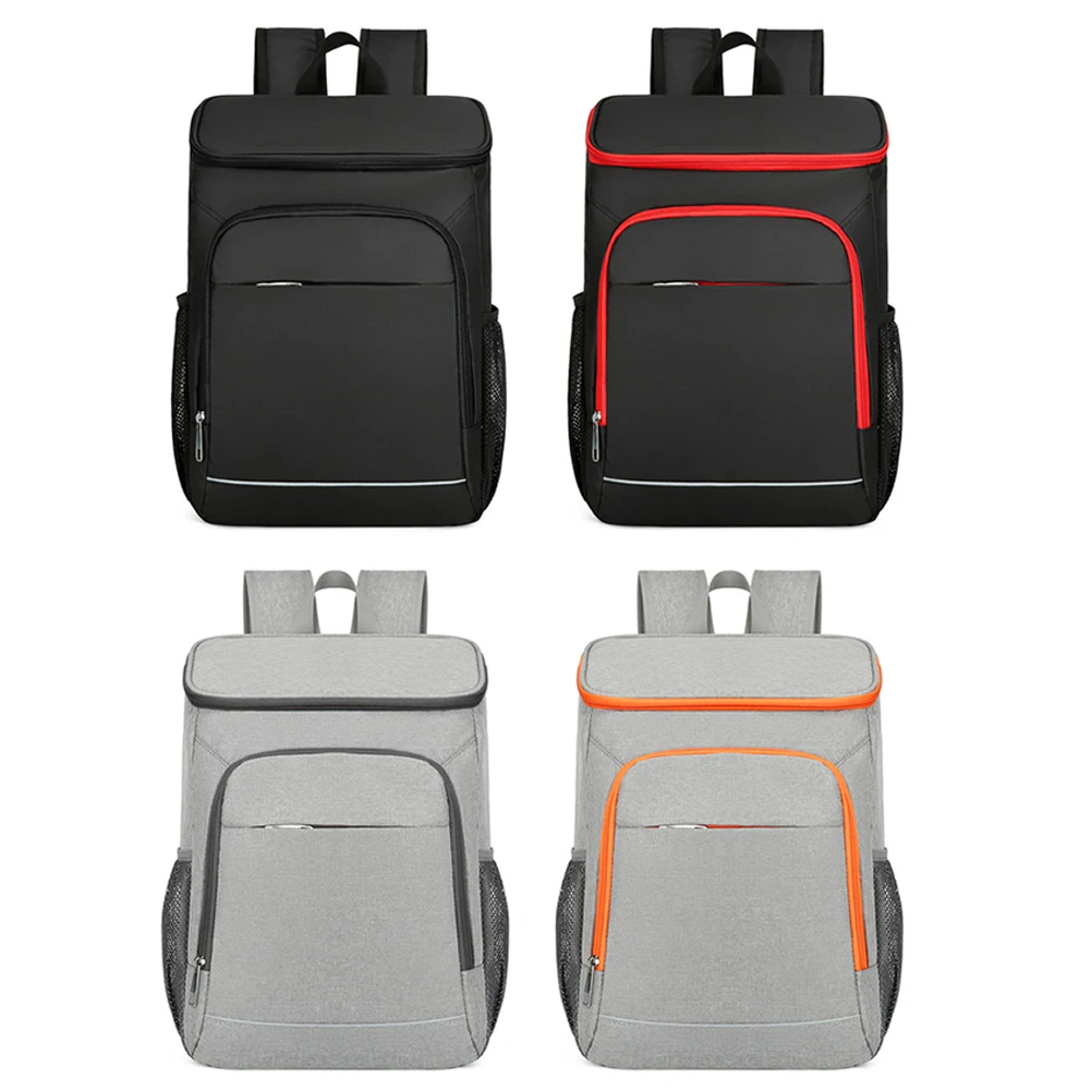 Insulated Cooler Backpack Waterproof Save Space Storage Backpack Lightweight Large-capacity Reflective Strip for Outdoor Camping
