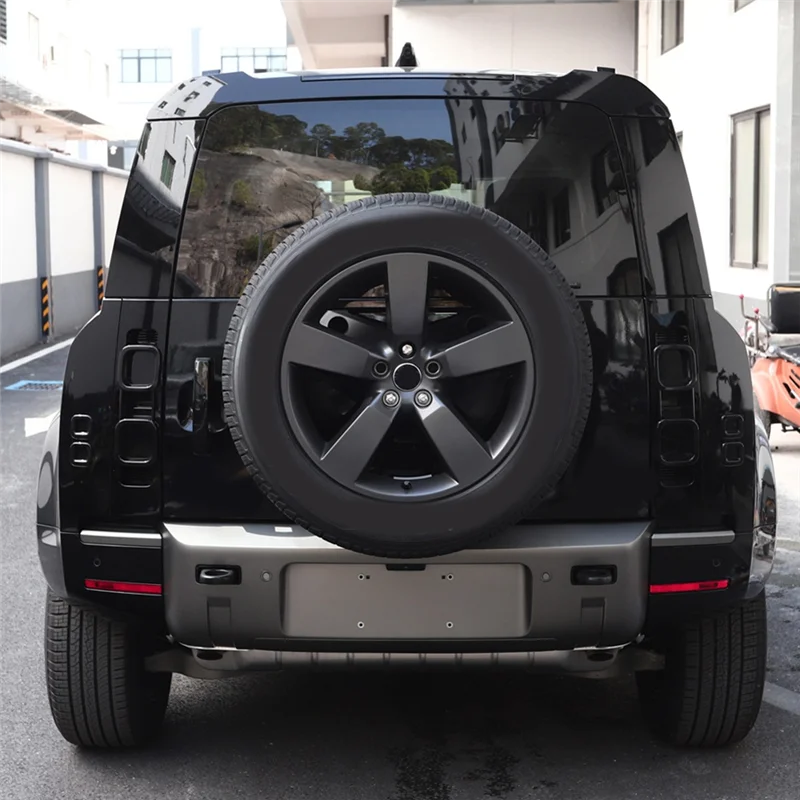 ل 20-25 لاند روفر ديفندر 90 110 130 الضوء الخلفي غطاء للحماية المدخن الأسود سيارة غطاء خفيف-ABQF