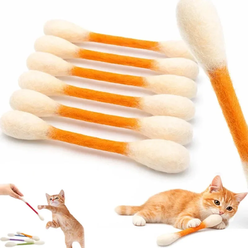 Kreatives großes Katzenminze-Spielzeug in Wattestäbchenform, 6er-Pack, riesiger Kätzchen-Kratz- und Beißstab, langlebiges Zahnreinigungs- und Zahnreinigungsseil – Detail 7