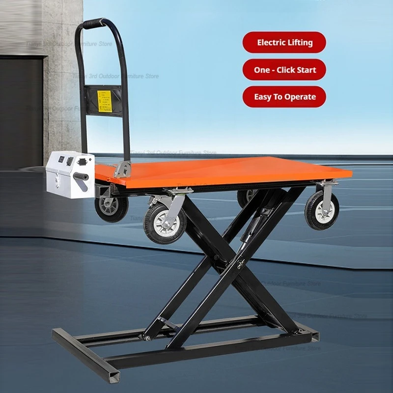 

Современная Простая Электрическая Гидравлическая Подъемная Тележка для Перевозки Грузов в Торговых Центрах, Малая Переносная Ножничная Тележка, Коммерческий Инструмент FYET