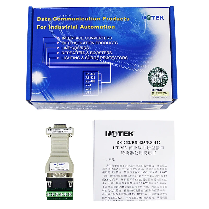 UT-203A RS-232 إلى RS-485/422 محول الواجهة التسلسلية #5