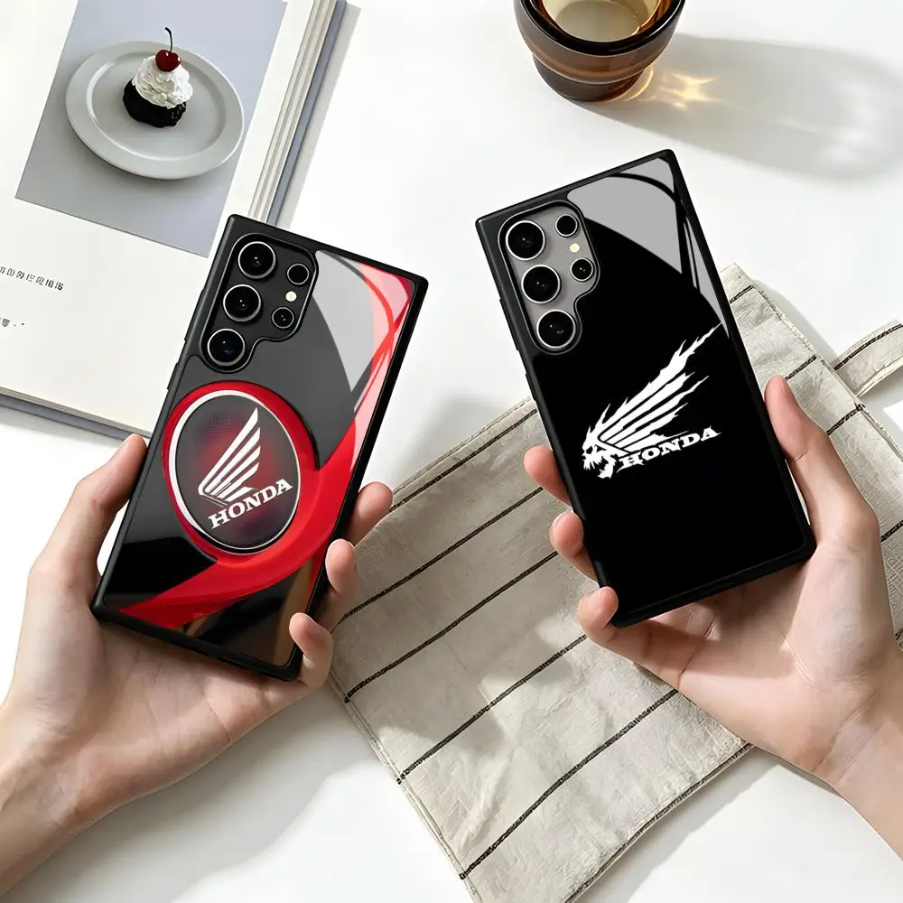 H-Hondase Motorcycle Phone Case For SAMSUNG S26 25 24 S22 S20 ULTRA S21 S30 23 Note5 S8 Plus S9 S10E Lite PC+TPU Funda