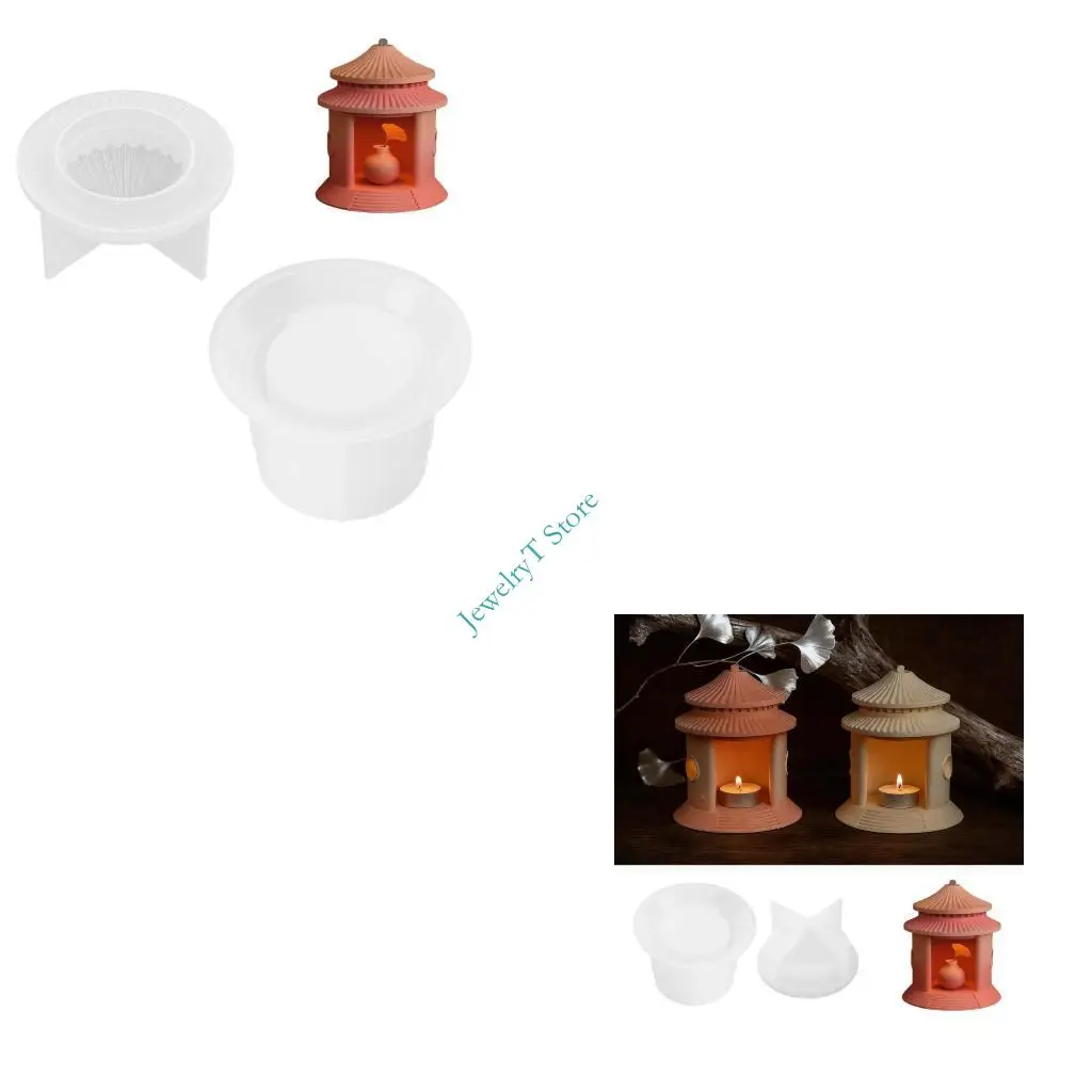 

LX9D Silicone Chinese Palaces Mould For Home Decoration And Festive Craft