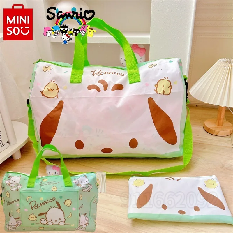 Miniso Kuromis neue tragbare Reisetasche Luxusmarke modische Damen Reisetasche Cartoon große Kapazität faltbare Aufbewahrung tasche