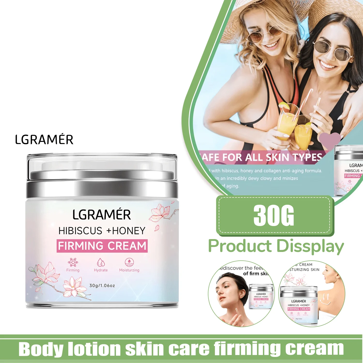 

Лосьон для тела Укрепляющий крем для ухода за кожей с натуральными увлажняющими ингредиентами, поддерживает эластичность кожи и уменьшает меланин