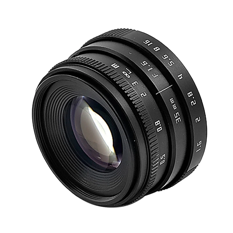 35Mm Camera Lens F1.6 C-Mount Large Aperture Fixed Focus Digital Camera Lens For Mirrorless Cameras