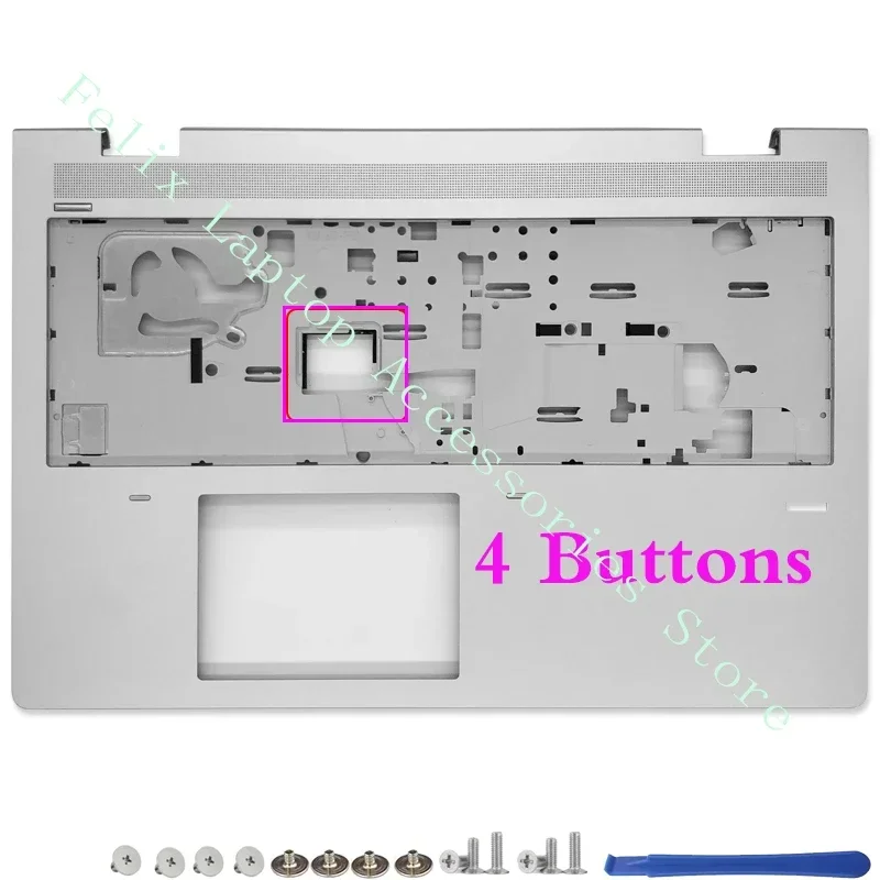 Cover Repalce per Probook 650 G4 650 655 G4 G5 LCD Cover posteriore/Lunetta anteriore/Palrmest/Custodia inferiore/Coperchio cerniera
