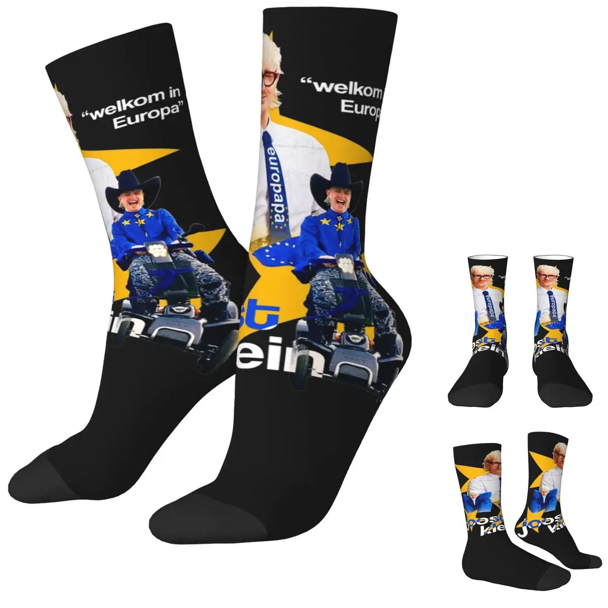 

Women Men Socks Joost Klein Europapa Stockings Autumn Elegant High Quality Socks Graphic Cycling Anti-Slip Socks