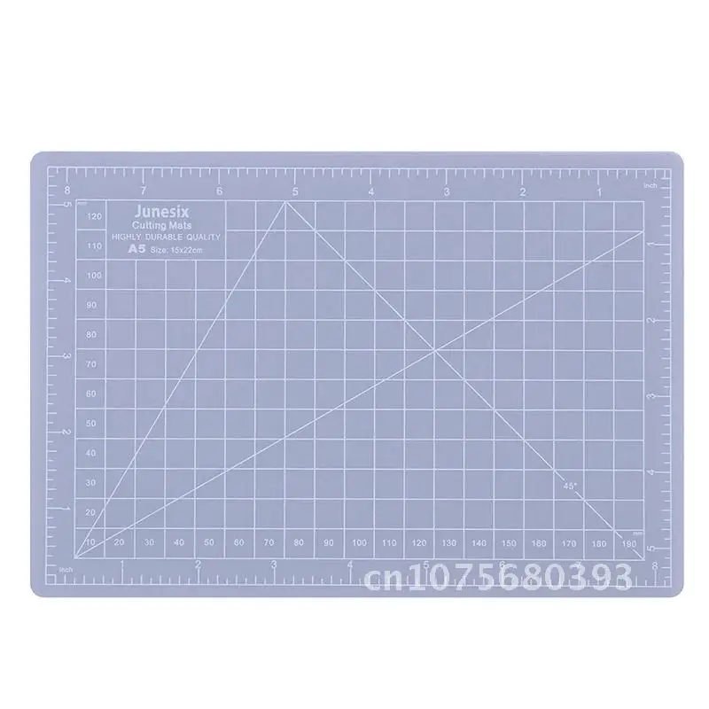 Grade impressa linhas placa do pvc, artesanato Quilting, auto cura, corte Mat, A5, 1pc