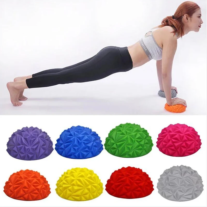 Piedras de paso para entrenamiento de equilibrio para niños, bolas de Yoga de media esfera, masaje, Fitness, gimnasia, ejercicio, juguetes