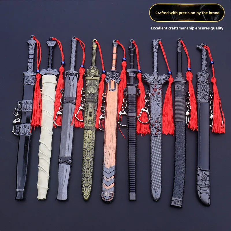 

Антикварный металлический меч Xuan Iron, меч древнего императора, меч Святого, вышивка крестом, зимний нож, драконья застежка, коллекционная игрушка