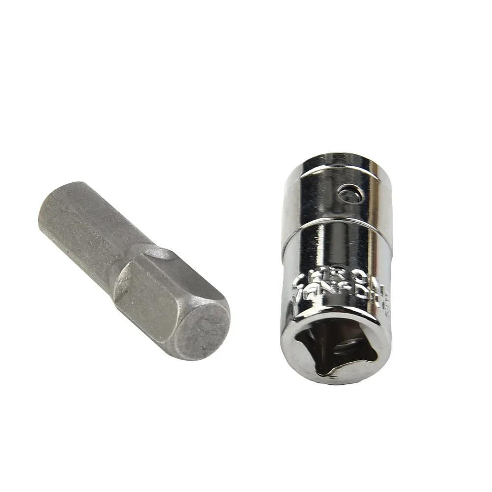 2pcs Impact Driver Socket Drill Adapter Drill Chuck Converter 1/4'' Square Drive To 1/4 Hex Shank For Hand Tools Accessories