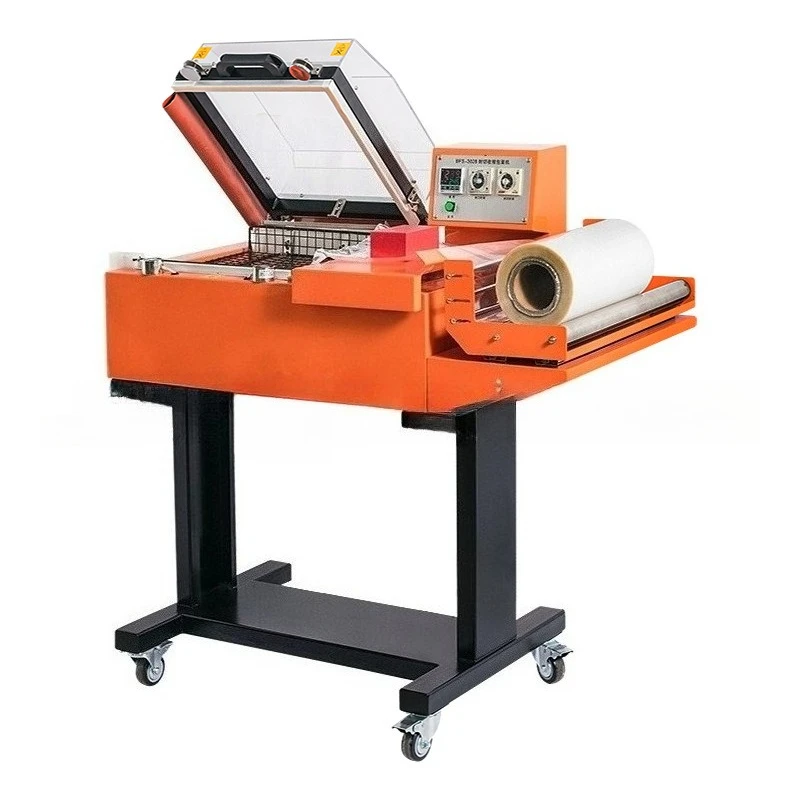 Heat shrinkable film sealing and cutting machine gift all-in-one machine semi-automatic heat shrinkable packaging machine