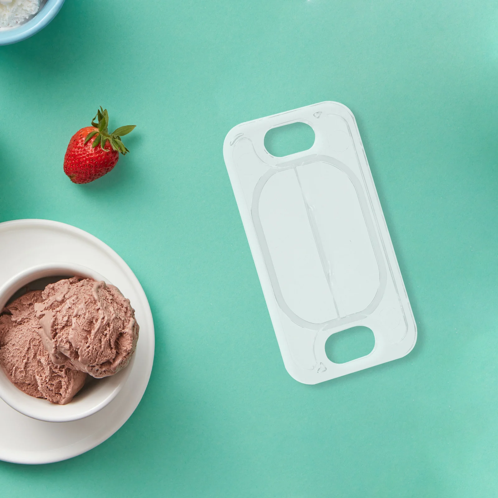 

Ice Cream Machine Accessories Lightweight Plastic Baffle Lid Compatible Easy Maintenance Portable for Kitchen