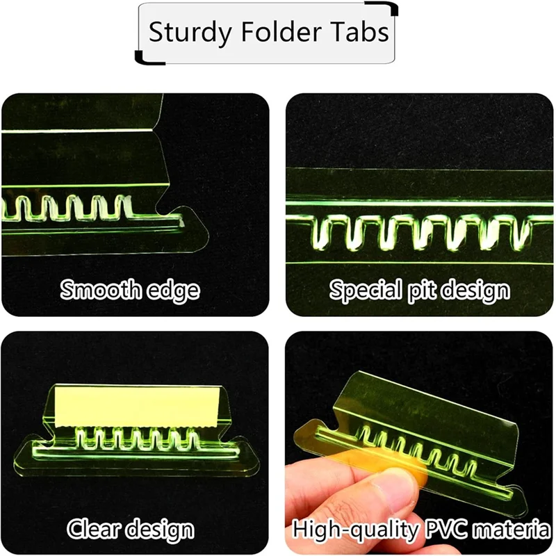 50 Pieces Hanging File Folder Labels With 50 Inserts, 2 Inch For Hanging File Folder Labels Hanging File Labels