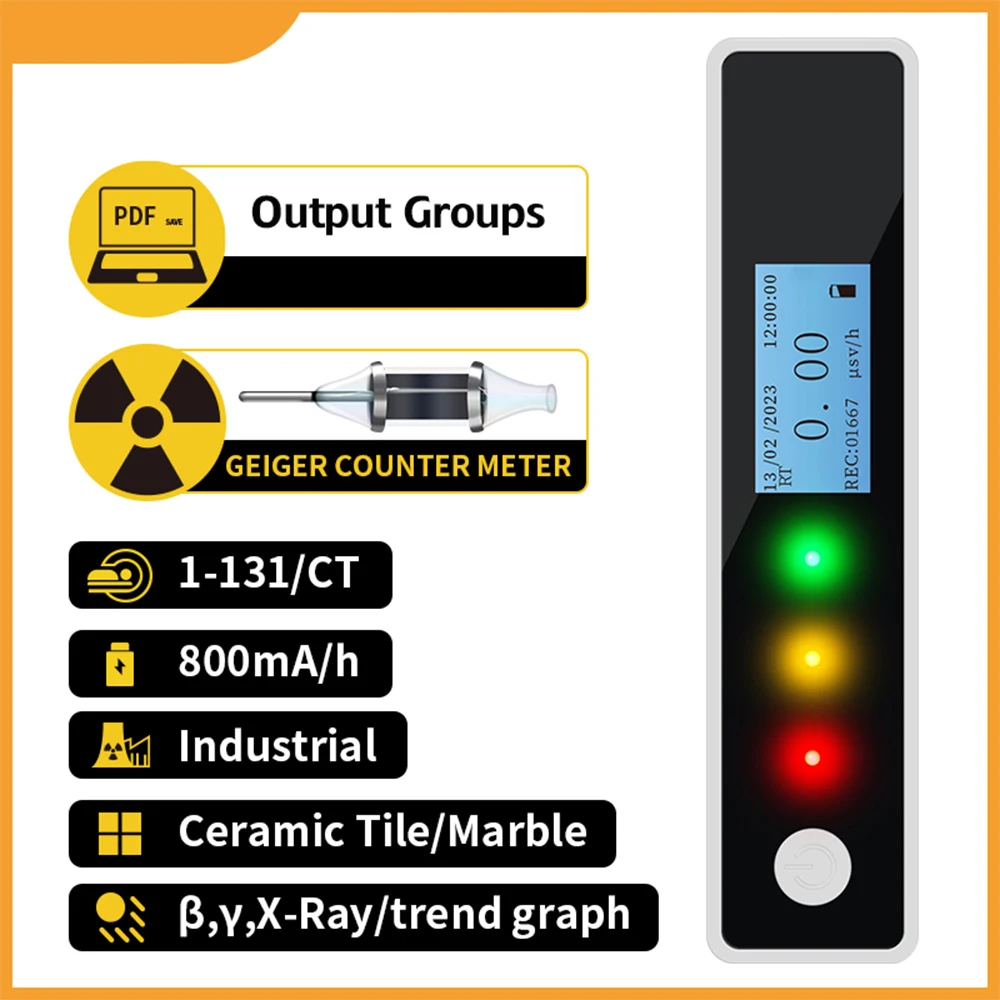 

DY003 Nuclear Radiation Detector Professional Geiger Tube for Electromagnetic Ionization Marble Radioactive Radiation Tester