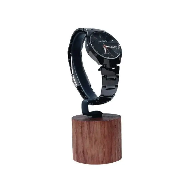 1 Stück Schmuck-Organizer Ausstellungsständer Holz C-förmiger Uhrenhalter für Armband, Ring, Ohrring, Uhren-Display Massivholz-Uhrenständer – Detail 12