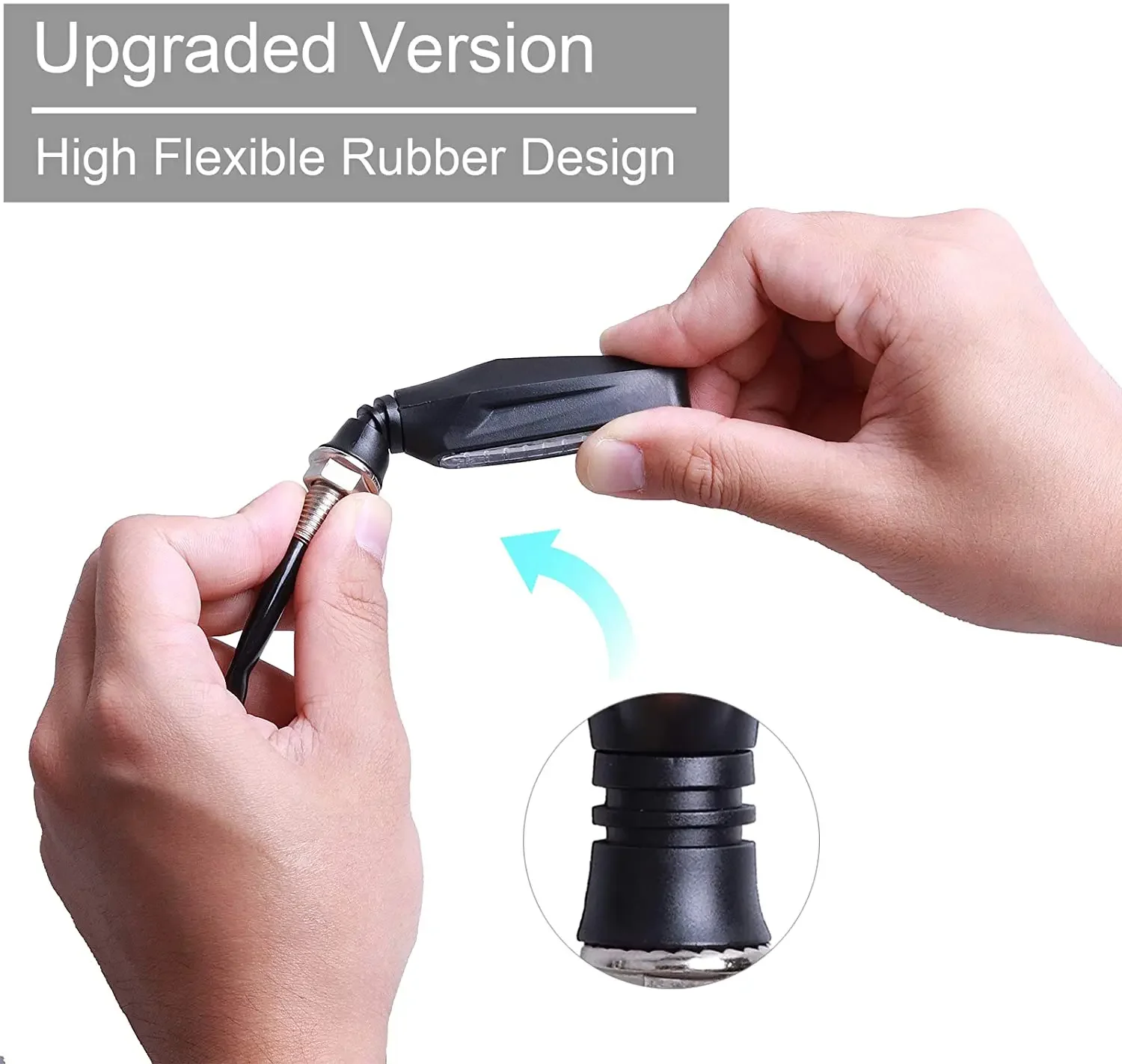 2 قطعة العالمي LED دراجة نارية بدوره مصباح إشارة 12 فولت IP68 مقاوم للماء العنبر المتعري مؤشر الوامض أضواء خلفية ملحقات المصابيح