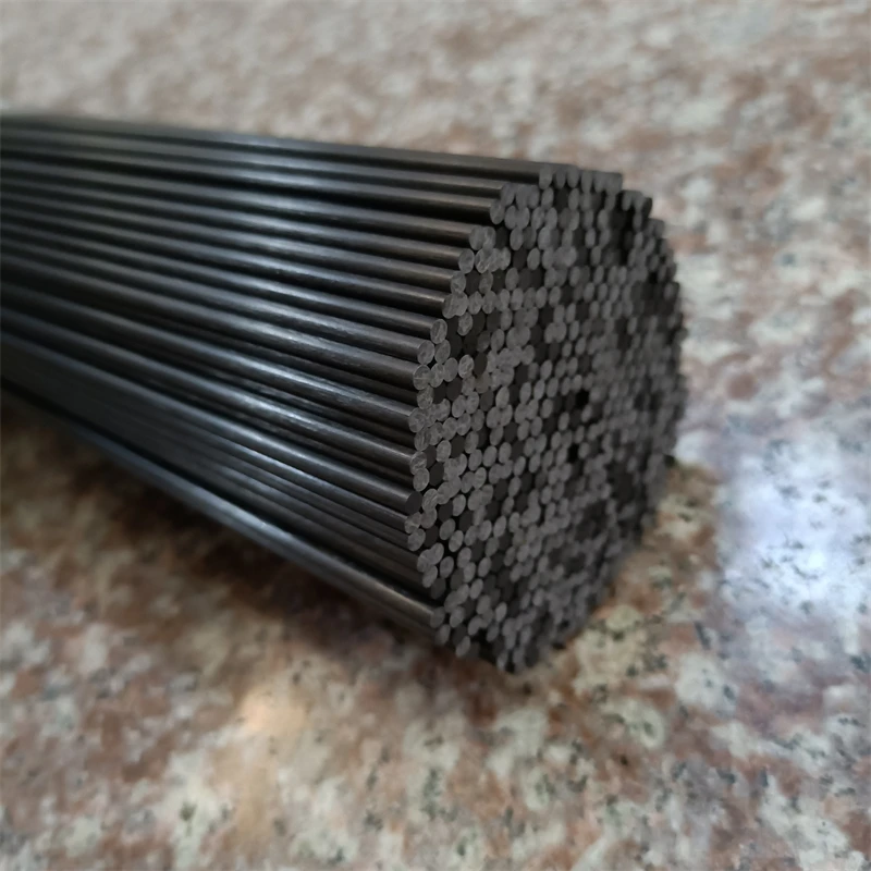 10PC Carbon Fiber Rod Diameter 0.8 1 1.5 2 3 4 6 8 9 10 12 15 20-30mm for RC Plane DIY Tool High Strength Light Weight Solid Bar