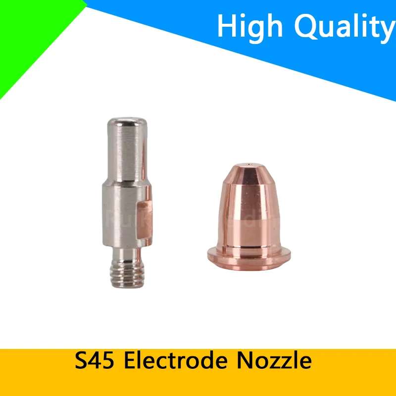 10PCS S45 Electrode PR0110 Nozzle Tip PD0116 0.65mm/0.8mm / 0.9mm Cutting Consumables For S45