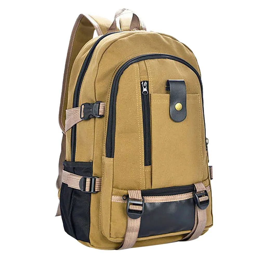 Men\'s Backpack Vintage Canvas Backpack High Quality School Bag Men\'s Travel Bags Large Capacity Schoolbag Laptop Backpacks