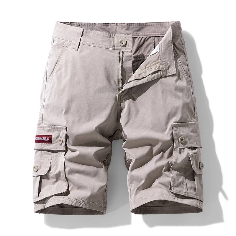 Neue Männer Casual Shorts Outdoor Lose Mode Mehrere Taschen Cargo-Shorts Sommer Einfachheit Solide Komfort Sport Shorts Männer