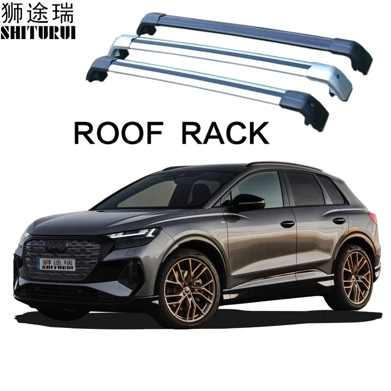 2Pcs Roof Bars for Audi Q4 e-tron, 5dr SUV 2021+  Aluminum Alloy Side Bars Cross Rails Roof Rack Luggage