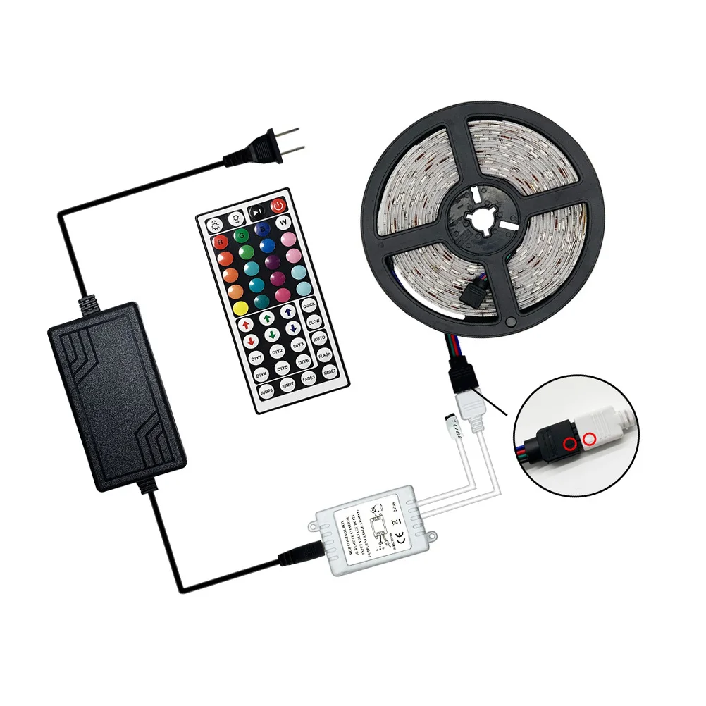 ไฟ LED แบบเส้น 20 เมตร 5050 RGB กันน้ำ สว่างสดใส สำหรับตกแต่งงานปาร์ตี้ สวน บ้าน ดิสโก้ ไฟประดับเพดาน