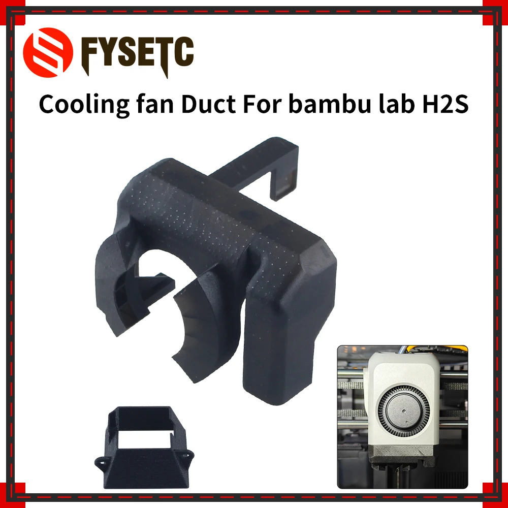 

Upgraded Cooling Fan Duct For Bambu Lab H2s Precise Extrusion Control And Cooling Extruder Gears For 3D Printer Parts