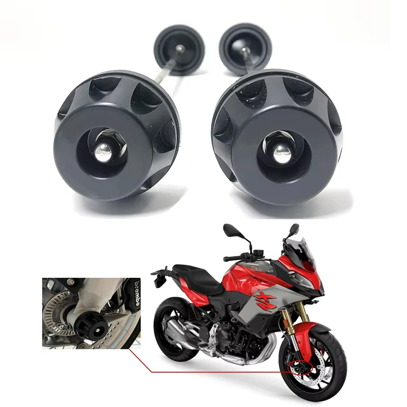 2023 Motorcycle Front Axle Fork Crash Sliders Wheel Protector For BMW F900R F900XR F900 R/XR F 900R 900XR 2019 2020 2021 2022