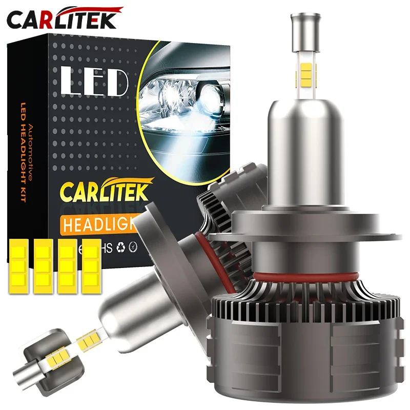 

CARLitek 360 Mini H4 Led Headlight 1500W H1 H7 H8 H9 H11 9005 Hb3 9006 Hb4 9012 6000K White Fog Light Lamp Super 1:1 2PC Fan
