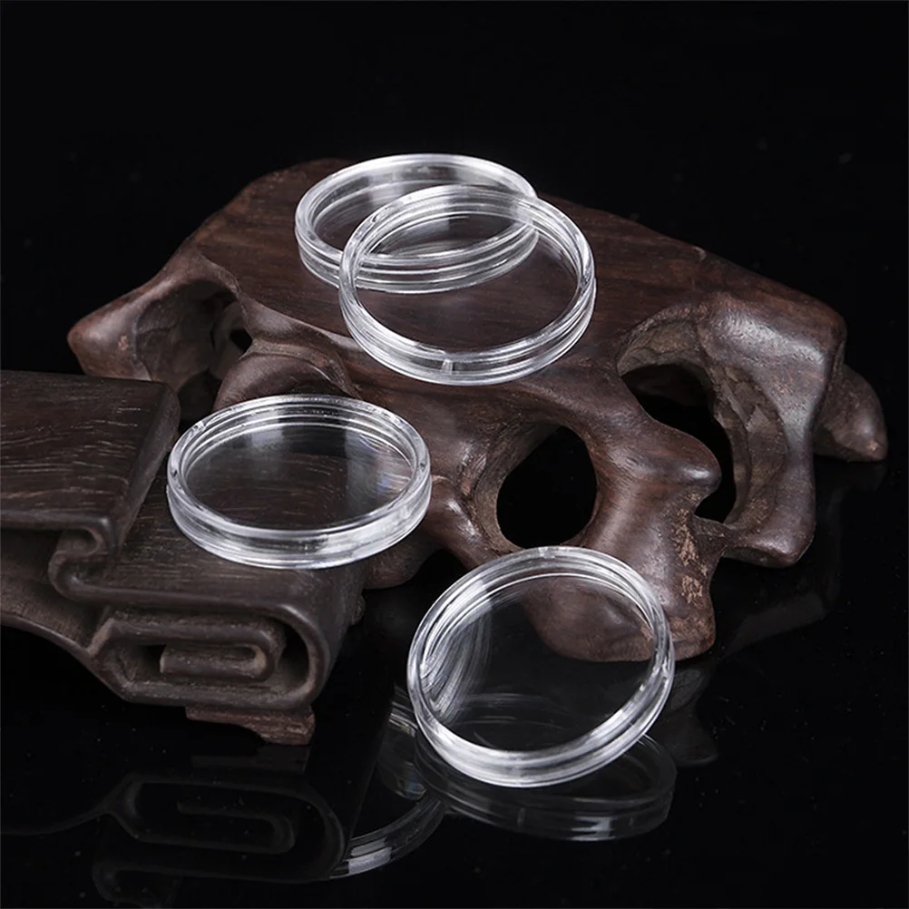 

Universal Commemorative Coin Storage Box Transparent Plastic Holder Capsule Case for Coins Organizer