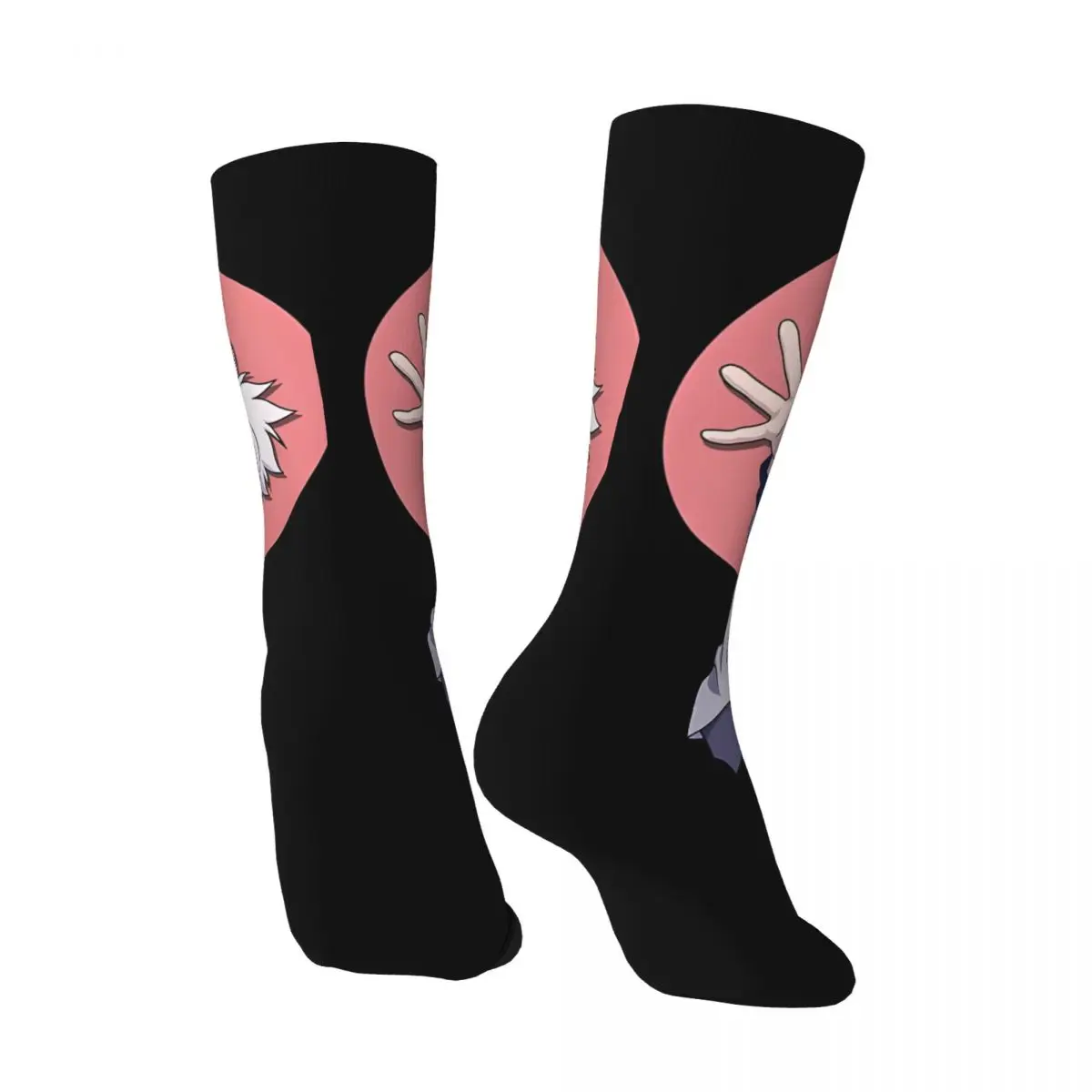 Hip Hop Vintage Killua The Assassin Crazy Men's compression Socks Unisex Hunter Hunter Anime Street Style Seamless Crew Sock