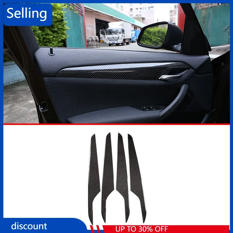 

Car Real Carbon Fiber Interior Door Decoration Panel Cover Trim Accessories For BMW X1 E84 2010-2015 fast ship