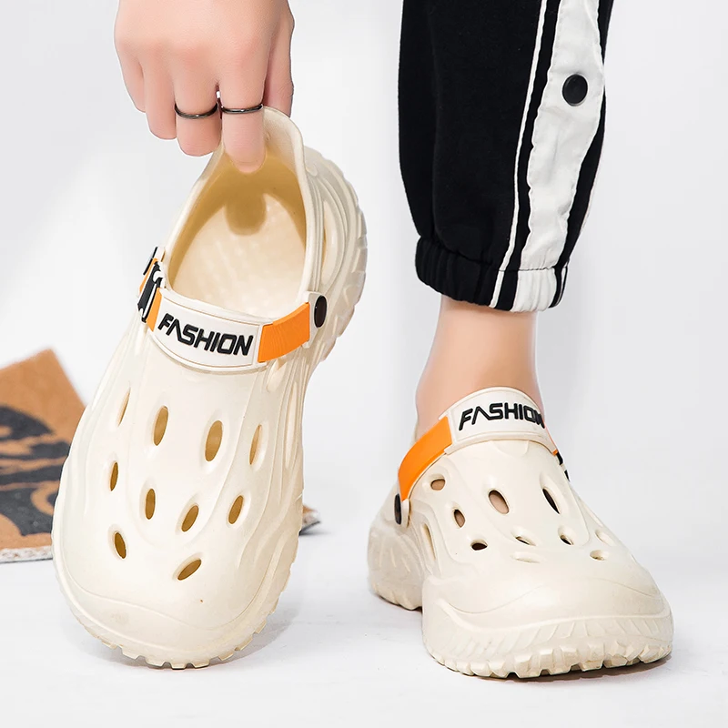 Men's Outdoor Sandals Sport Slippers Beach Slides Breathable Clogs Men Casual Garden Shoes Non-slip Men Outdoor Hiking Sandals view 6